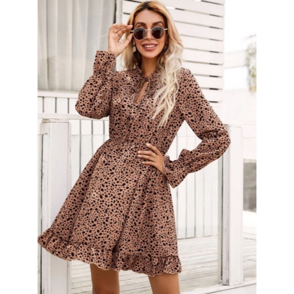 Dalmatian Print Dress